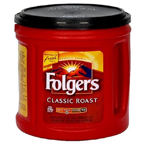 Folgers Classic Roast Coffee, Medium Roast Ground Coffee, 39 Ounces